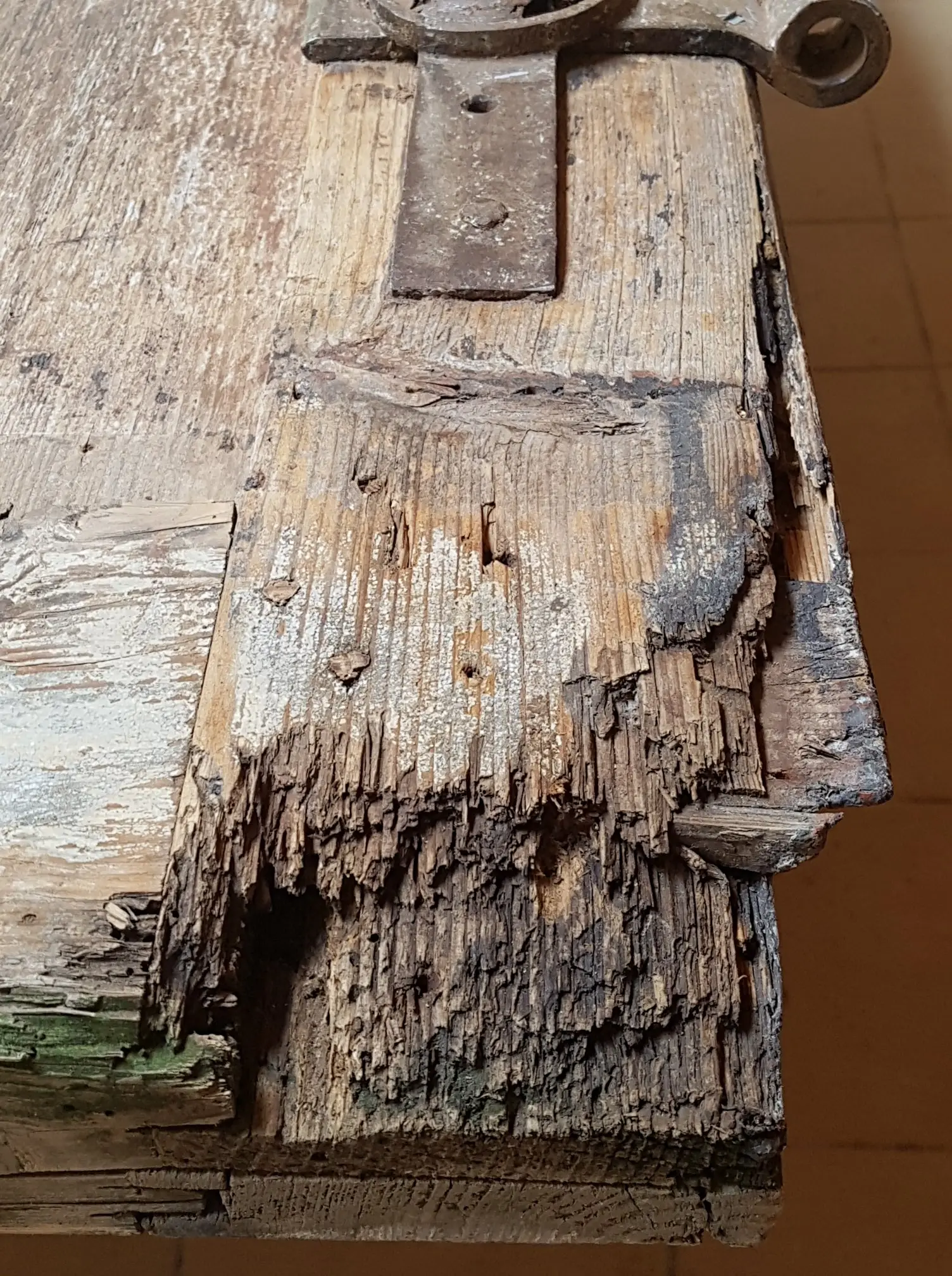 Zhnité spodné zakončenie dosky