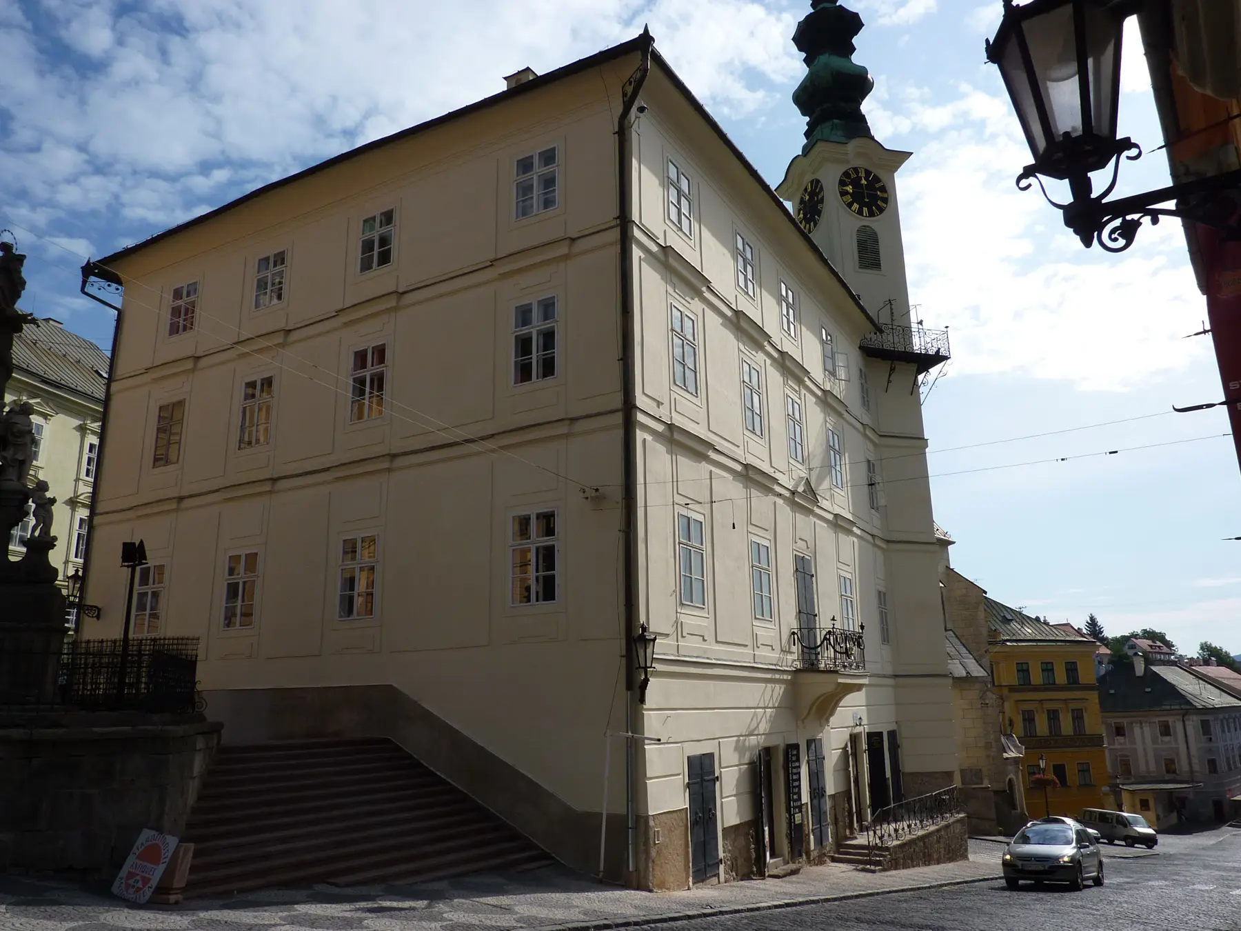 The Town Hall and its clock tower from the square