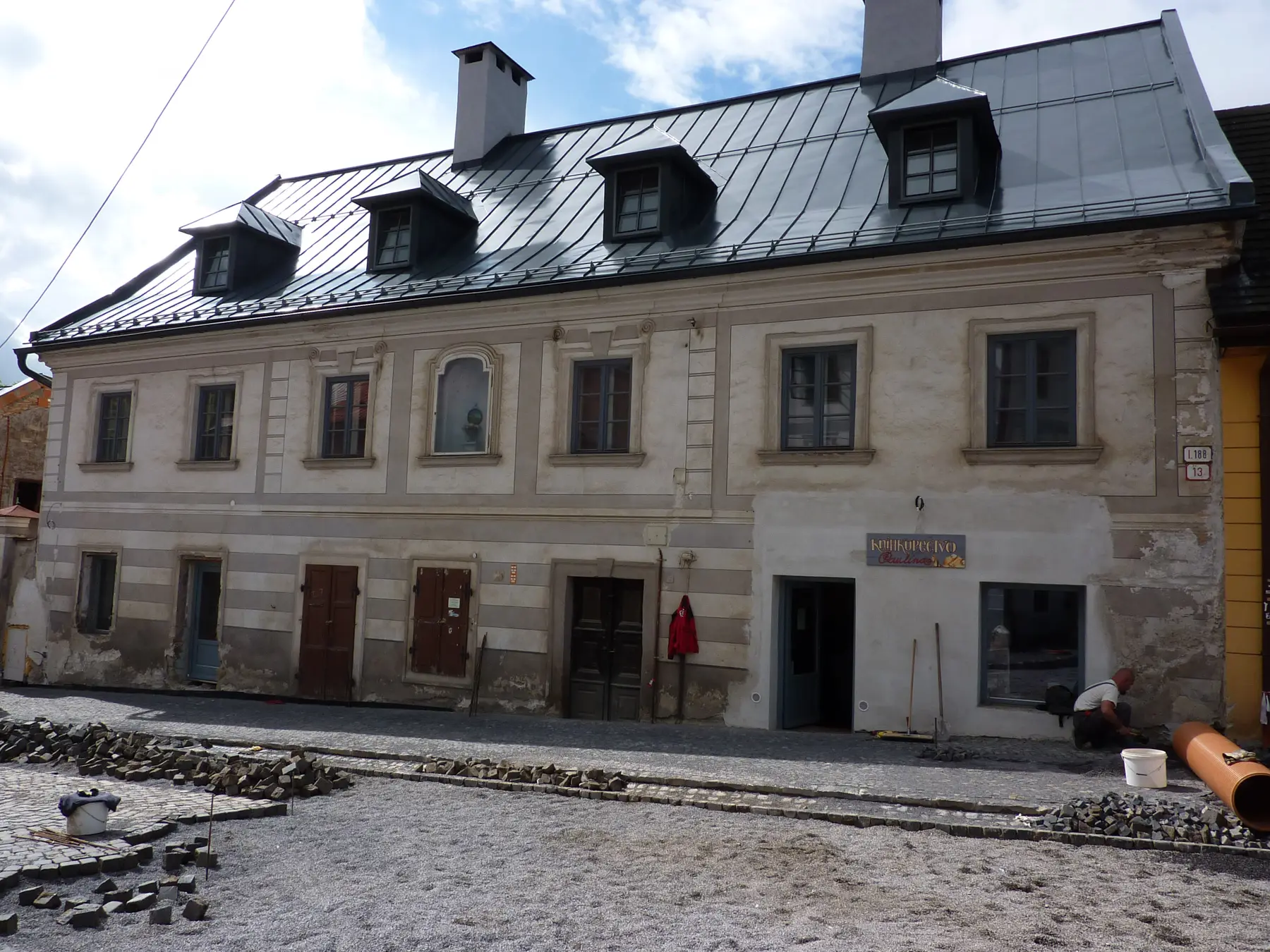 Facade on Dolná Street — phase one — work in progress